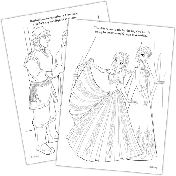Disney Frozen II Color By Number Kit With 8 Crayons & Coloring Pages - Picture 3 of 3
